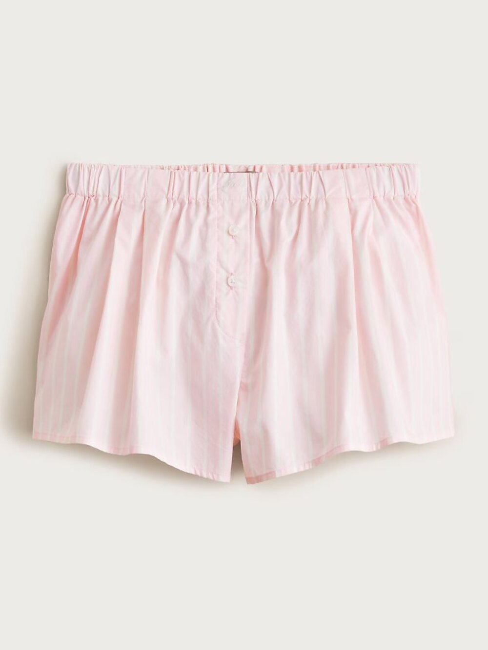 J. Crew Cotton Poplin Boxer Short Stripe | Pink Sleep Shorts | NWT | Size L